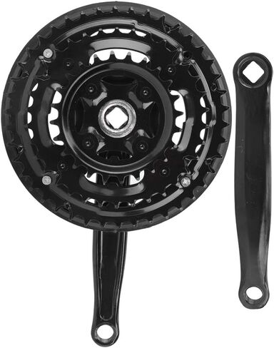 Bike Crank Arm Set, 170mm Mountain Crankset with Chains Cover for 24 34 42T Tooth Rear Sprocket in Saudi Arabia