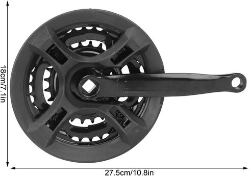 Bike Crank Arm Set, 170mm Mountain Crankset with Chains Cover for 24 34 42T Tooth Rear Sprocket in Saudi Arabia