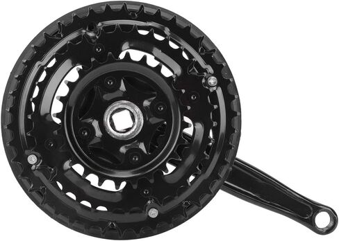Bike Crank Arm Set, 170mm Mountain Crankset with Chains Cover for 24 34 42T Tooth Rear Sprocket in Saudi Arabia