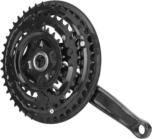 Bike Crank Arm Set, 170mm Mountain Crankset with Chains Cover for 24 34 42T Tooth Rear Sprocket in Saudi Arabia