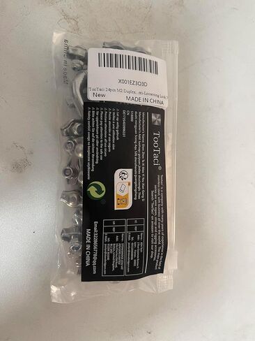 TooTaci 24pcs 1/16 "كابل المشابك M2 مقاطع حبل الأسلاك المزدوجة، 304 المشابك حبل الفولاذ المقاوم للصدأ مع المكسرات قفل مكافحة تخفيف، 1/16 سلك حبل السحابات المشابك لتعليق الأسلاك، سلك الحديقة، سلك السياج in Kuwait