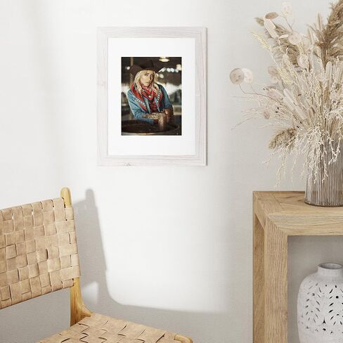 8x10 Picture Frame-Real Tempered Glass, Solid Wood Photo Frame 8x10, Display Pictures 5x7 with Mat or 8x10 Without Mat, 8x10 Picture Frame for Wall or Tabletop, Grey, 1 Pack in Kuwait