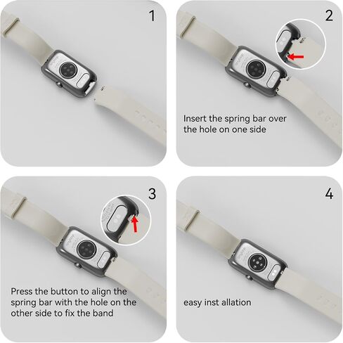 ALB1 Fitness Tracker Watch Silicone Replacement Bands Straps Compatible Watch, Quick Release 16mm Bands Watch in Saudi Arabia