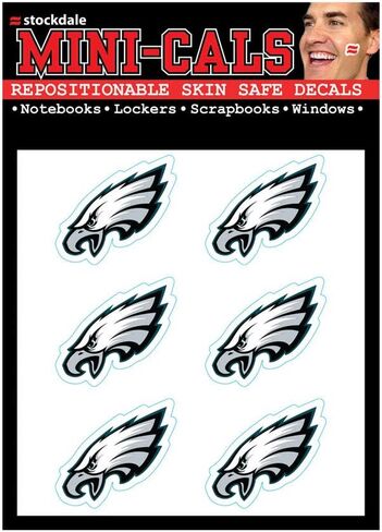 وشم الوجه من WinCraft NFL Philadelphia Eagles، ألوان الفريق، مقاس واحد in Saudi Arabia