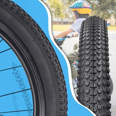 SIMEIQI Pair Bike Tires for Kids 12"/14"/16"/18"/20"x1.95" Compatible with 14"/16"/18"/20"x1.75"/1.95" Rim Replacement Bike Tires for Pavement Trail Hybrid Bicycles in Saudi Arabia