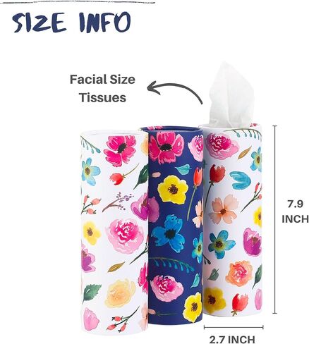 حامل مناديل السيارة مع مناديل الوجه وأنابيب مناديل السفر مناسبة تمامًا لحامل أكواب السيارة حاوية صندوق أسطواني للأنسجة in Kuwait