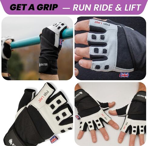 قفازات كراتوس لرفع الأثقال قابلة للتنفس للرجال والنساء| قفازات رياضية خفيفة الوزن للتمرين مع دعم للمعصم وحماية كاملة لراحة اليد | قبضة إضافية للياقة البدنية، والرفع، والتدريب، والتجديف، والسحب. in Kuwait