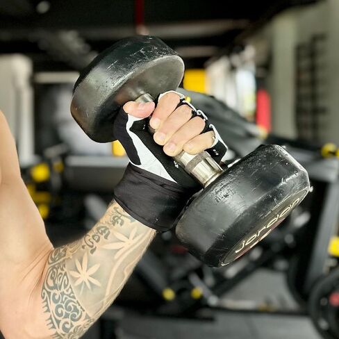 قفازات كراتوس لرفع الأثقال قابلة للتنفس للرجال والنساء| قفازات رياضية خفيفة الوزن للتمرين مع دعم للمعصم وحماية كاملة لراحة اليد | قبضة إضافية للياقة البدنية، والرفع، والتدريب، والتجديف، والسحب. in Kuwait