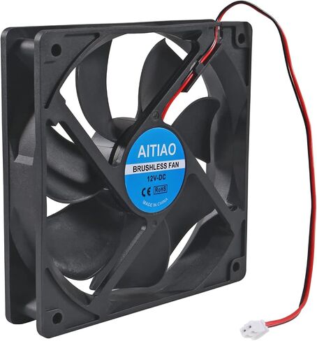 4PCS 12025 Fan DC 12V Strong Quiet Computer Case Fan 120x120x25mm 2Pin High Performance Cooling Fan for 3D Printer Computer Case Fan DIY Cooling Ventilation Exhaust Equipment 1500RPM in Saudi Arabia