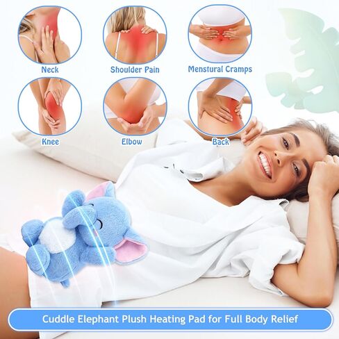 Penguin Stuffed Animal Microwavable Heating Pad, 1.2lb Heating Pads for Cramps & Period Pain Relief, Period Cramps for Women & Girls, Gift for Daughter Wife Heating Pad with Lavender Scented in Kuwait