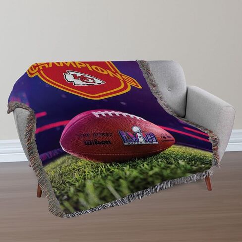 Northwest NFL Kansas City Chiefs Super Bowl LVIII Champions Woven Tapestry, 48" x 60", Elite Champs in Saudi Arabia