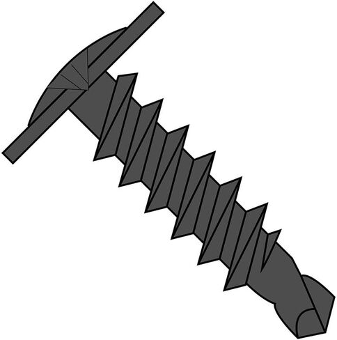 Small Parts 0606KPMB Steel Self-Drilling Screw, Black Phosphate Finish, Modified Truss Head, Phillips Drive, #2 Drill Point, #6-20 Thread Size, 3/8" Length (Pack of 100) in Saudi Arabia