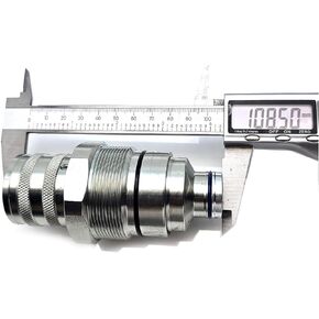 373-6968 Female Flat Face Coupler for Caterpillar CAT 226B3 226D 226D3 232D 232D3 for Bobcat 753 763 773 863 864 883 for John Deere 318E 319E 320E 323E 326E 328E for New Holland