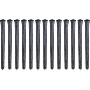 Lamkin UTx Cord Solid Gray Standard Golf Grips, (13 Piece Bundle)