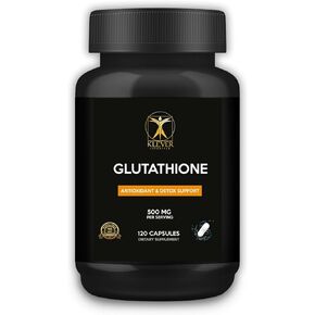 Klever Lifestyle | Glutathione | Antioxidant Supplement | Supports Cellular Health, Detoxification, Tissue Repair, and Immune Function | 120 Capsules | 500mg per Serving