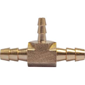 LTWFITTING Brass Barb Tee Fitting 1/4-Inch x 1/4-Inch x 1/8-Inch ID Hose for Water Fuel Boat (Pack of 200)