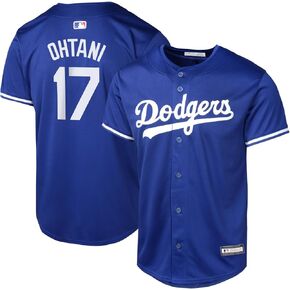 Outerstuff Shohei Ohtani لوس أنجلوس دودجرز MLB للأطفال الشباب 8-20 جيرسي لاعب بديل أزرق