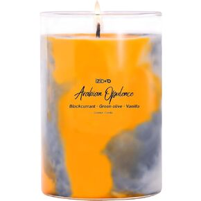 IZIDDO Colourful Scented Candles,Cinnamon Aromatherapy Candle,15oz 90Hour Burn Long Lasting Natural Handmade Candle,Candles for Home Scented,Birthday Candle,Candles Gifts for Women Men
