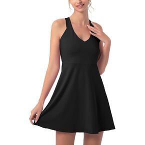 Tennis Dress for Women Golf Dresses Workout Athletic Activewear with Shorts and Pocket