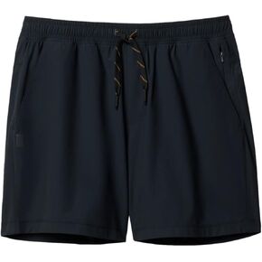 Rhone 5" Pursuit Short - Mens Unlined Workout Short, Lightweight, All-Way Stretch Gym Short with Secure Zipper Pocket (Black, Large)