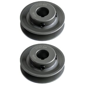 QWORK AK2734 Single Groove Web Sheaves, 2.70" OD 3/4" Bore V-Belt Sheave, A Belt Section, Cast Iron,for V-Belt