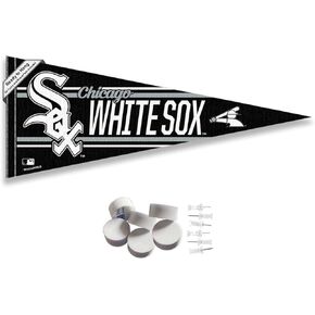 Chicago White Sox Pennant Banner and Wall Tack Pads