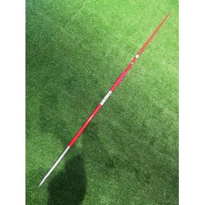 Javelin 800g IAAF(WA) معتمد للمنافسة والتدريب - 800GM Javelin يرمي اللون الأحمر قبضة حمراء طرف من الفولاذ المقاوم للصدأ in Saudi Arabia