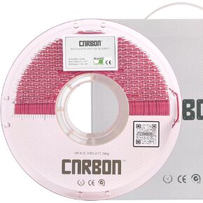 Certified Food Grade PETG 3D Printer Filament - CARBON by Comfy Materials - Lab Tested FDA Compliant Food Safe, 1.75mm, 1kg, Accuracy: +/- 0.02 (White)