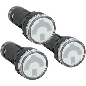Double Color Red and Green LED Light Indicator 220V, Energy Saving LED Indicator Light for Home and Industrial Equipment, Mount Panels in Operating Rooms and Dist Boxes (3 Pack)