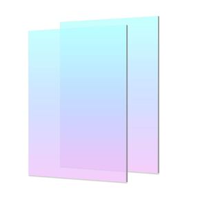 12X16" Iridescent Acrylic Sheets - 2 Pack | Colored Acrylic Sheets for Laser Cutting, Art Projects, Signage, and Painting (300x400x2.8mm)