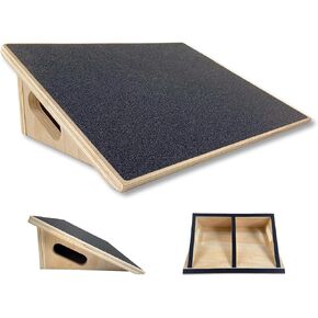 Premium 25 Degree Slant Board for Knees Over Toes, Slant Board for Squats, Incline Squat Board, Physical Therapy and Rehabilitation, Calf Stretcher for Improves Knee Health