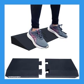 Squat Wedge Block -Slant Board for Squats -Heel Elevated Squat Wedge -Calf Raise block -Wedges for Squats-Great for foot and calf stretch- Ankle Stretcher - Workout equipment for physical therapy
