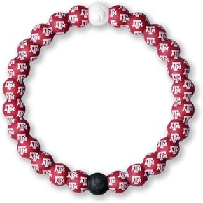 Lokai Collegiate Silicone Beaded Bracelet for Women & Men, Texas A&M University - Medium, 6.5 Inch Circumference - Silicone Jewelry Fashion Bracelet Slides-On for Comfortable Fit