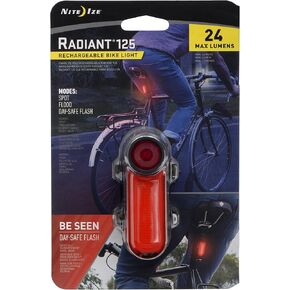 NITE IZE Red Radiant 125 Rechargeable Bike Light