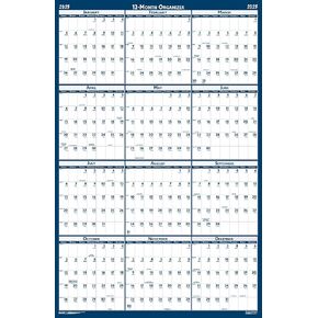House of Doolittle 2024-2025 Laminated Academic Wall Calendar, Reversible, 18 x 24 Inches, July - June (HOD3965-25)