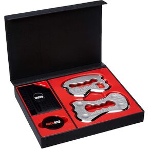 RockTape RockBlades IASTM Physical Therapy Tool Set, Soft Tissue Mobilization, 100% Stainless Steel, Easy Multi-Grip Handle, Multiple Treatment Surfaces, Medical Clinic Use