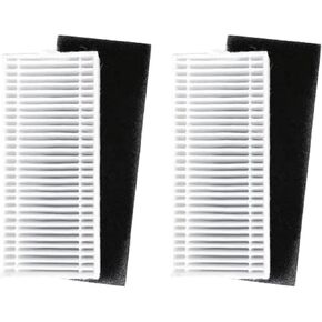 2 Pcs Filter Replacement for iHome Nova S1 Pro, iHRVS1PRO-3BLK, iHRVS1-3BLKS, iHRV9-BLKS Robotic Vacuum Cleaner Parts