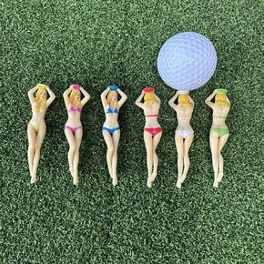 تي شيرتات جولف مرحة من HH-GOLF للسيدات بيكيني للفتيات، تي شيرتات جولف بلاستيكية مقاس 3 بوصات/ 76 مم للرجال والنساء، هدايا مبتكرة للاعبي الغولف