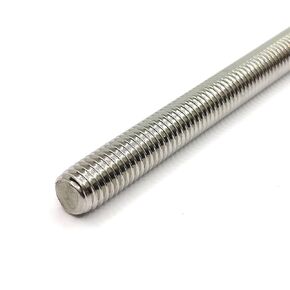 Fully Threaded Rod Stud M10x120mm Thread Pitch 1.5mm 304 Stainless Steel Bar Studs Rods for Anchor Bolts, Clamps, Hangers, U-Bolts, 5 Pcs