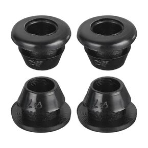 uxcell 20Pcs Rubber Grommets 8mm Mount Dia, for 5mm ID Rubber Hole Plugs Rubber Wiring Grommets for Firewall Cable Wire Protecting, Black
