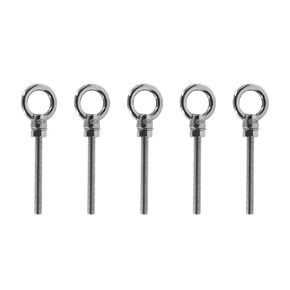 Threaded Eyebolts,Heavy Duty Long Threaded Eye Bolts,Stainless Steel Marine Grade Shoulder Lifting Ring with Nuts Washers 5 Pack M10*120