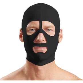 MARENA FM500 Recovery Full Face Post Surgical Compression Mask Post-Op Support - L, Black