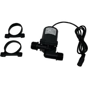 SHYSKY DC40C-1240 Micro Brushless DC Water Pump 12V 14W, 4M 13ft, 720LPH Flow, 1/2 inch threaded ports, Safe Low Noise Stable Long-term Work, Submersible or Land Use, for Small cooling, gardening