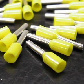 Weidmuller 0463000000 H 1.0/14 Yellow Wire Ferrules (18 AWG)