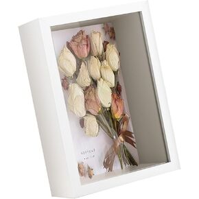Shadow Box Frame,10x15 White Picture Frame,Photo Albums Scrapbook Wedding Pressed Flower Seashell Box,Diploma Poster Certificate Wall Collage Digital Frames,6 Inch Shadow Boxes Display Cases
