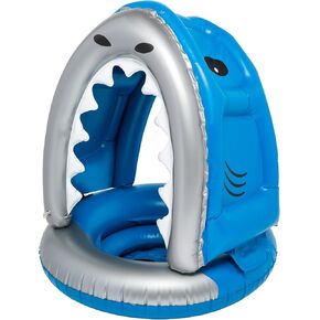 BigMouth Inc Happy Rainbow L'il Water Floatie - حمام السباحة يطفو للرضع والأطفال من سن 1 إلى 3 سنوات، للسباحين المبتدئين، سهل النفخ ومتين