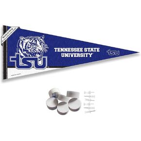 College Flags & Banners Co. Tennessee State Tigers Pennant Flag and Wall Tack Mount Pads
