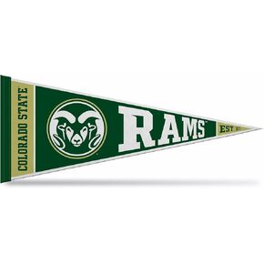 Rico Industries NCAA Colorado State Rams Rally 12" x 30" Felt Wall Décor Pennant - Great for Home/Bed Room/Man Cave Décor