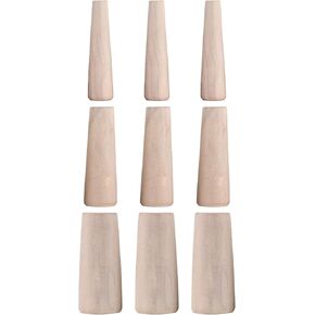 9pcs Safety Wooden Plug Boats Emergency Wood Plugs Stops Emergency Leaks Accessory for Marine Boat Yacht Sailing Fishing