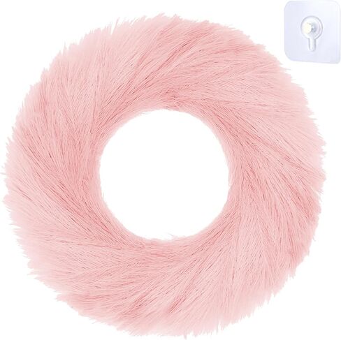 Boho Pampas Grass Wreaths with Hanger, 30 inch Extra Large Beige Pampas Wreaths for Front Door & Windows, All Season Nearly Natural Fake Pampas Grass Garland for Farmhouse, Home Décor in Saudi Arabia